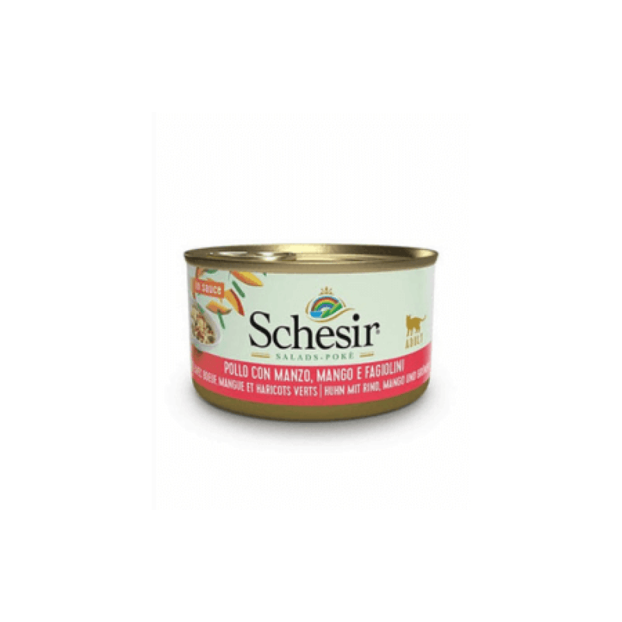 Cheeser dietary supplement for adult cats chicken with beef and mango and green beans 85 grams