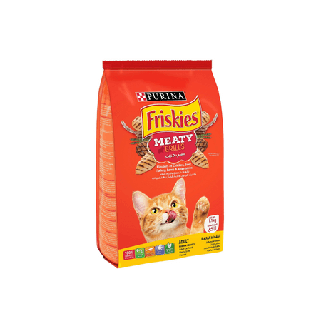 Dry food for adult cats with chicken, beef, turkey, lamb, and vegetables 1.1kg