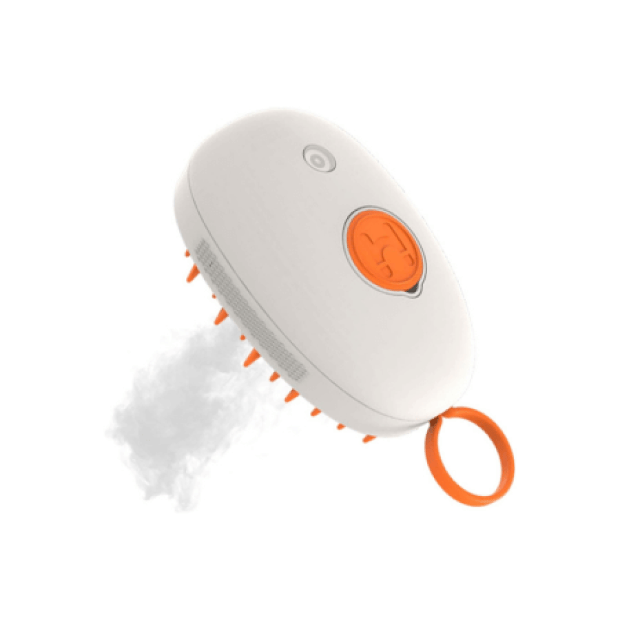 Electronic pet hair brush