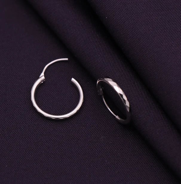حلق فضة عيار 925