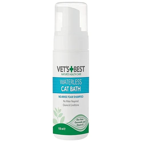 Fitz Best dry shampoo foam without water for cats with tea, aloe vera, and chamomile scent 150ml