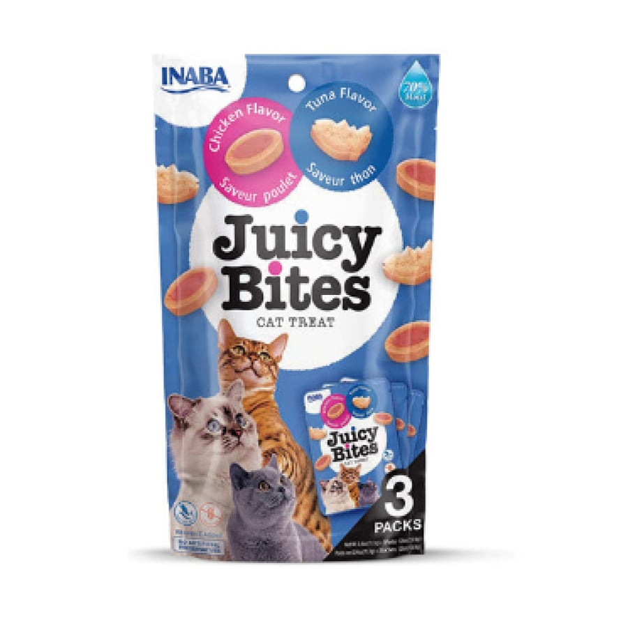 Churo reward juicy bites moist with tuna and chicken 3 sachets