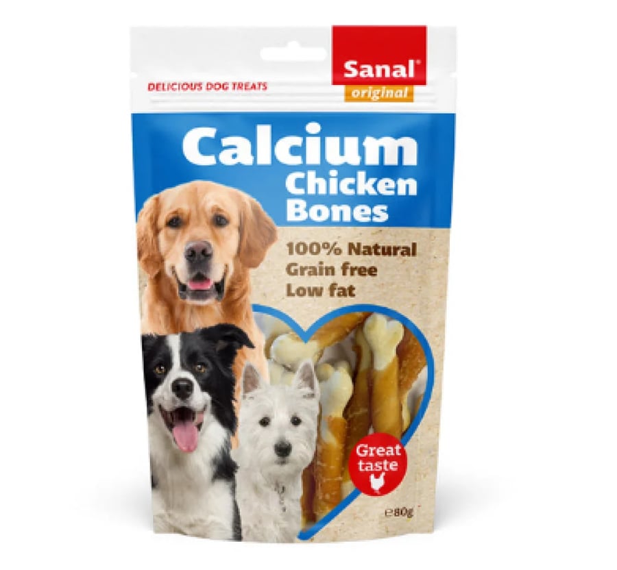 Sanal bones calcium rewards chicken bones 80g