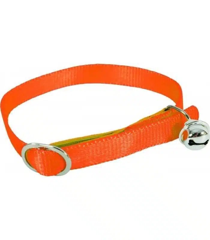 Zolux collar for cats nylon with orange bell