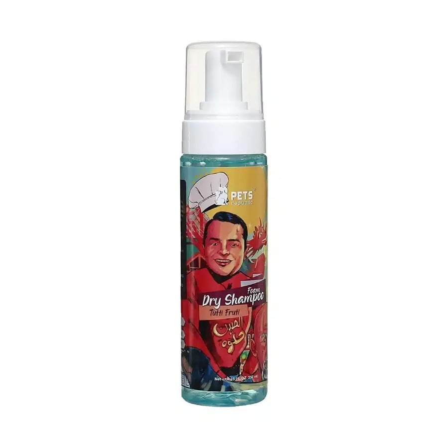 Pets Republic dry foam shampoo Tooty Frutti for cats and dogs 250 ml