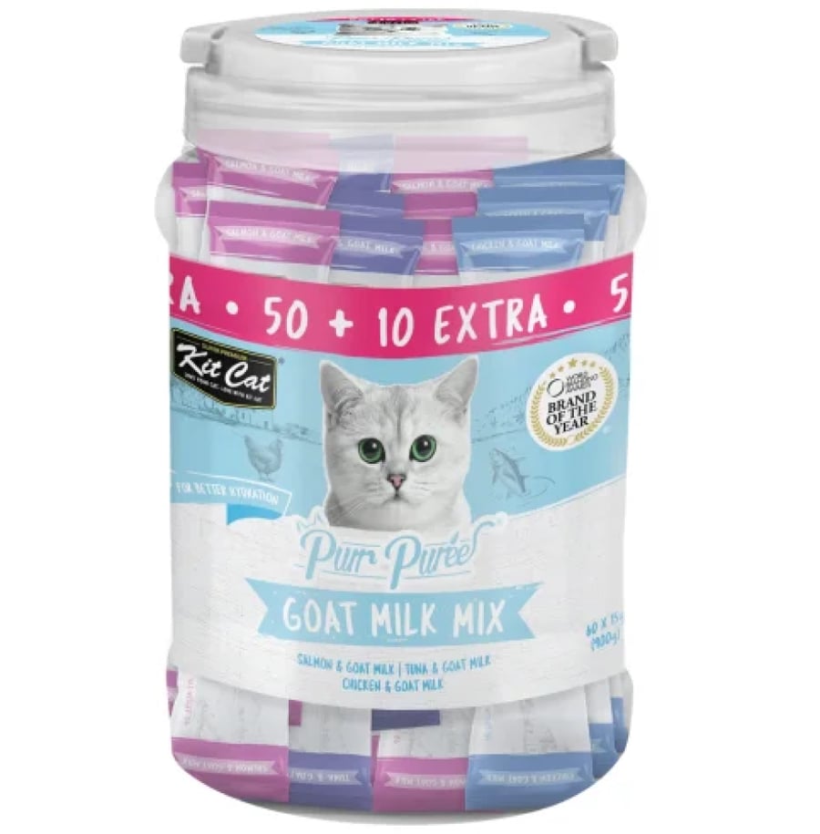 كت كات مكافئات تشكيلة متنوعة بحليب الماعز 60x15g