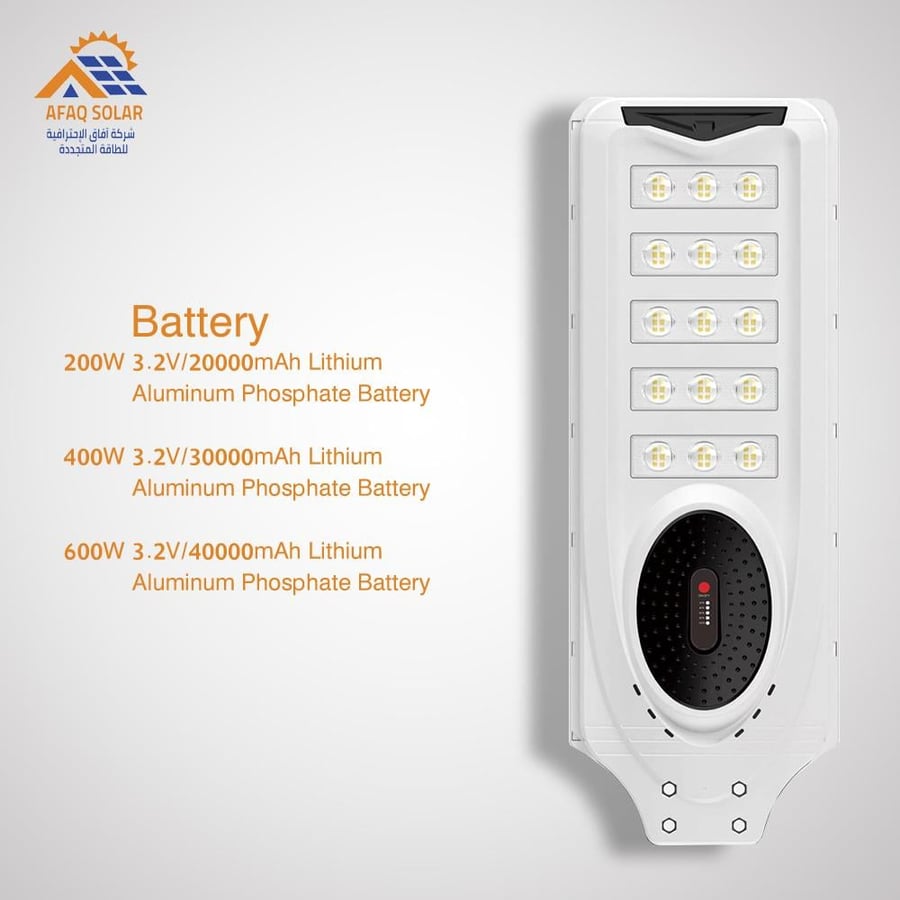 كشاف شمسي LED 600W مع حساس حركة