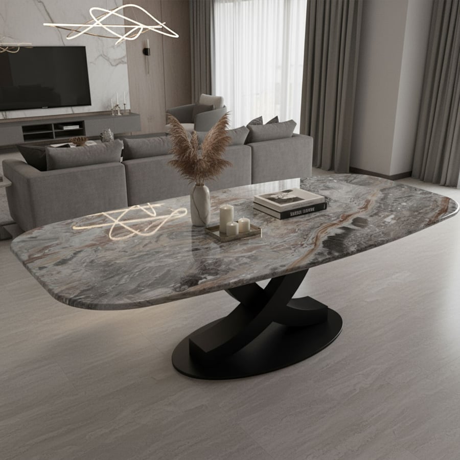 Ivory dining table 120x260