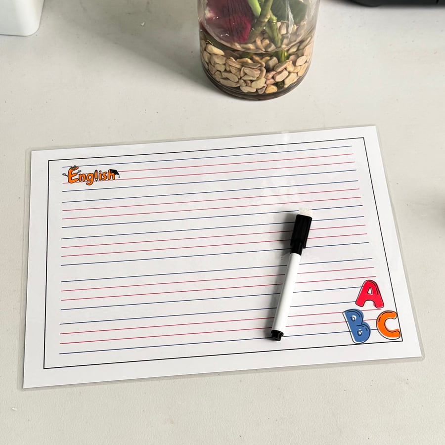 سبورة الكتابة الانجليزية