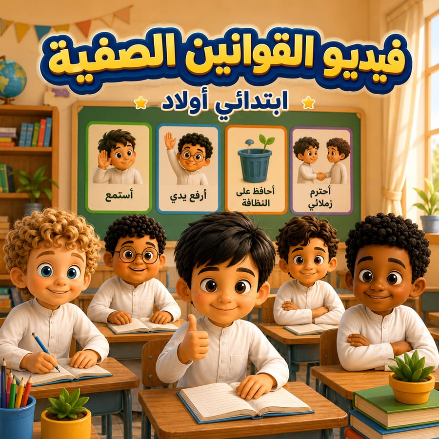 القوانين الصفية ( اولاد الابتدائي)