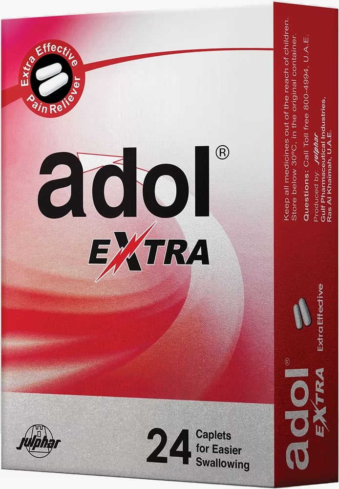 ادول اكسترا 24 قرص.	Adol-Extra Caplet 24pcs