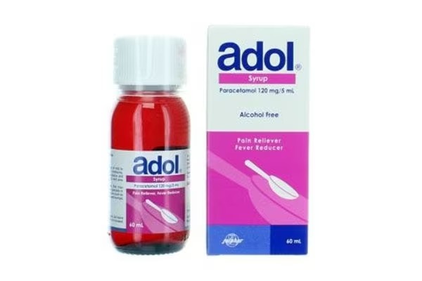 أدول باراسيتامول 120 مجم/5 مل – 100 مل شراب	Adol Paracetamol 120 mg/5 ml – 100 ml Syrup