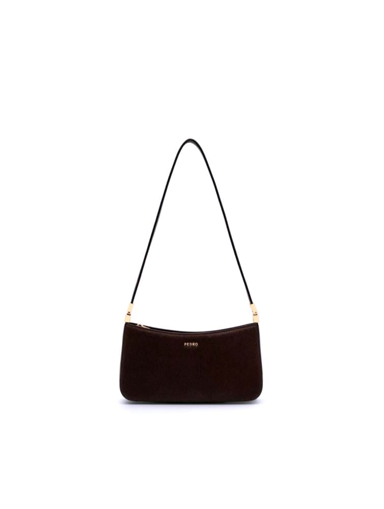 Jatte Calf Hair Pouch - Dark Brown Pony