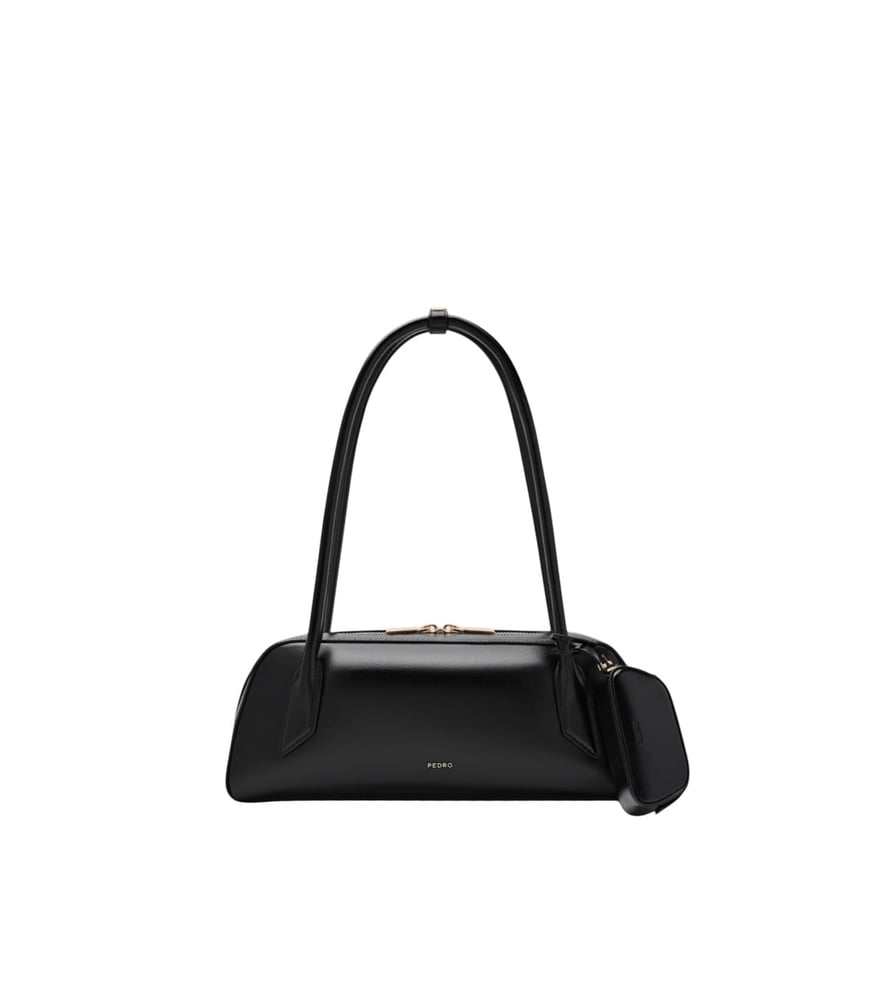 Serif Shoulder Bag - Black