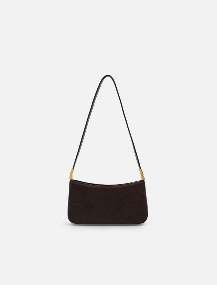 Jatte Calf Hair Pouch - Dark Brown Pony