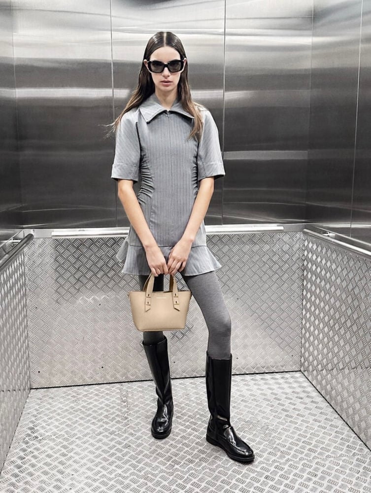 Mini Shania Tote Bag - Dusted Oat