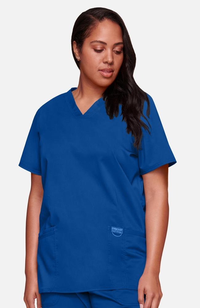Womens V-Neck Solid Scrub Top - Cherokee