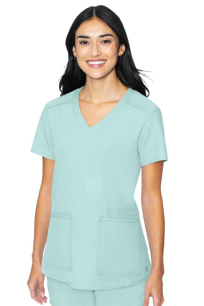 Med Couture Insight Womens 3-Pocket V-Neck Scrub Top