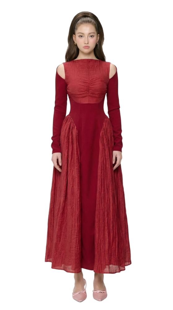 Maroon Dress