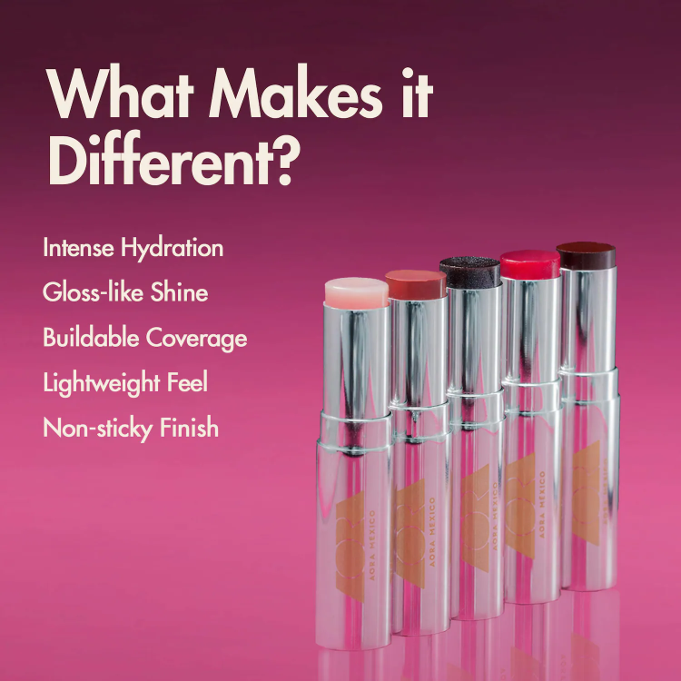AORA México ACARÍCIAME Hydrating and Smoothing Solid Lip Gloss Serum with Hyaluronic Acid & Squalane