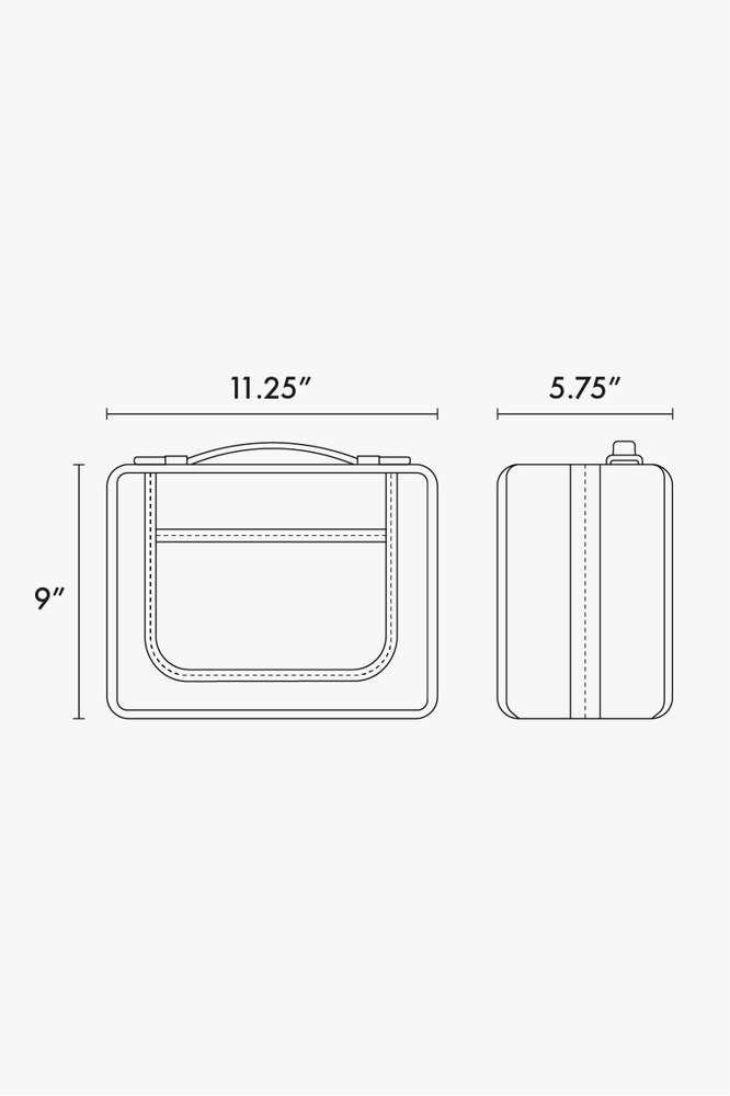 Large Clear Cosmetics Case calpak travel الحجم  لارج