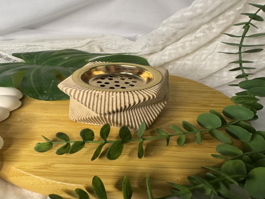 Concrete incense holder