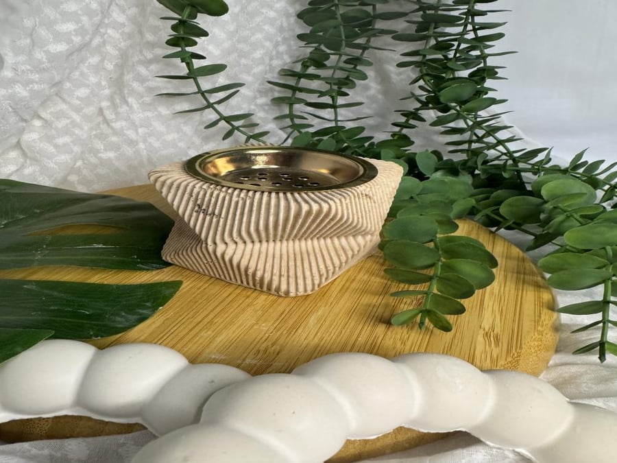 Concrete incense holder
