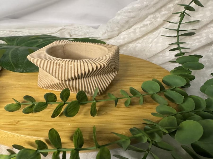 Concrete incense holder