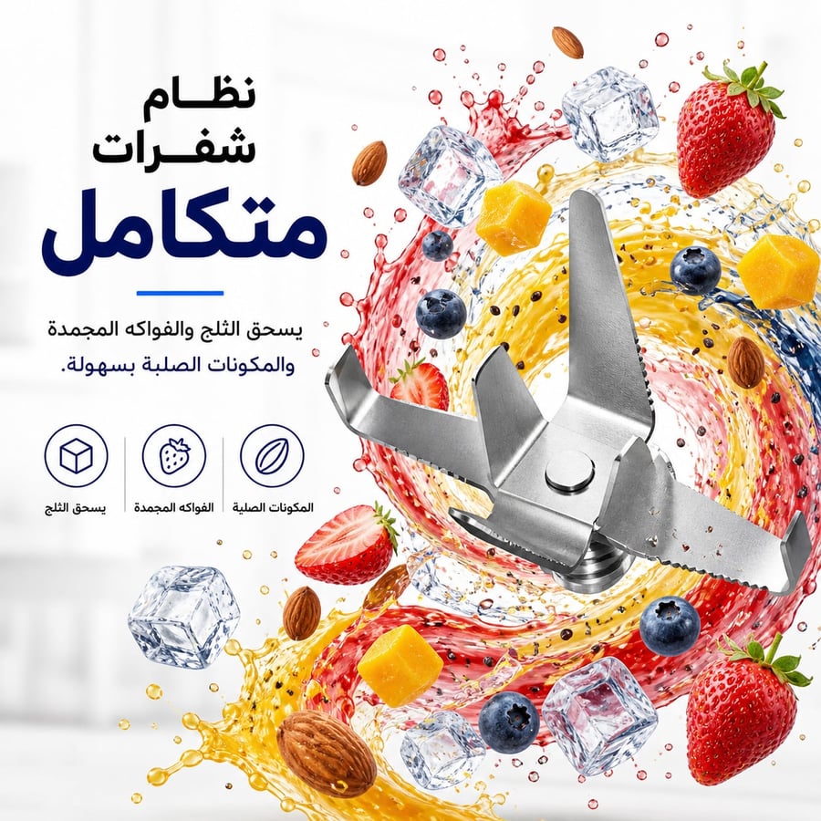 خلاط متنقل شحن Type-C - وردي