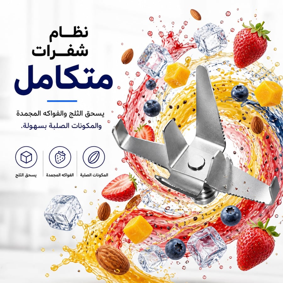 خلاط متنقل شحن Type-C - رمادي