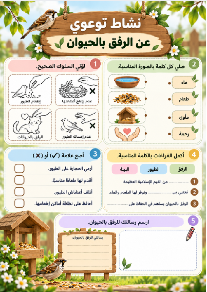 مبادرة بقايا طعامنا حياة لطيورنا