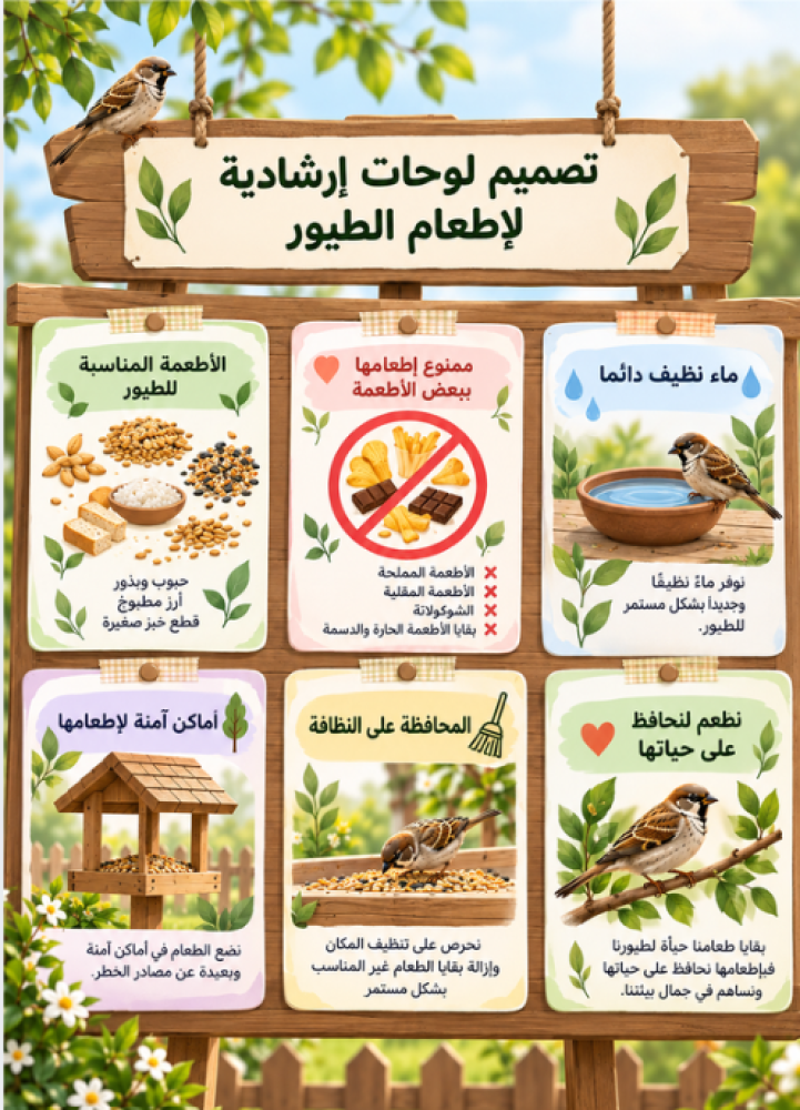 مبادرة بقايا طعامنا حياة لطيورنا