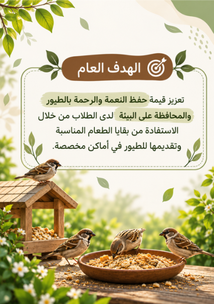 مبادرة بقايا طعامنا حياة لطيورنا