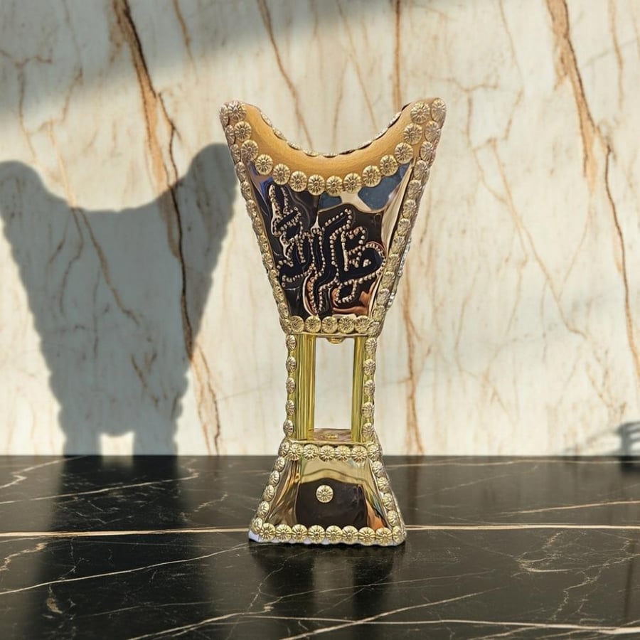 مبخرة ذهبية أنيقة بالاسم حسب الطلب