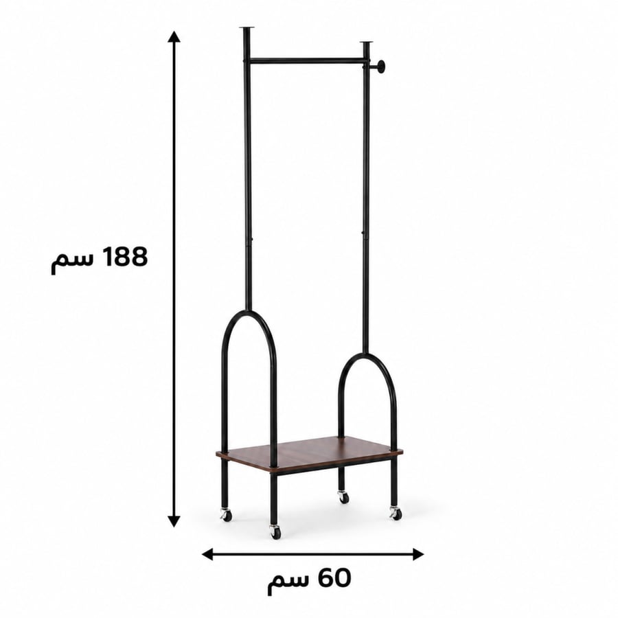 علاقة ملابس باللون كوفىمقاس 188× 60 سم