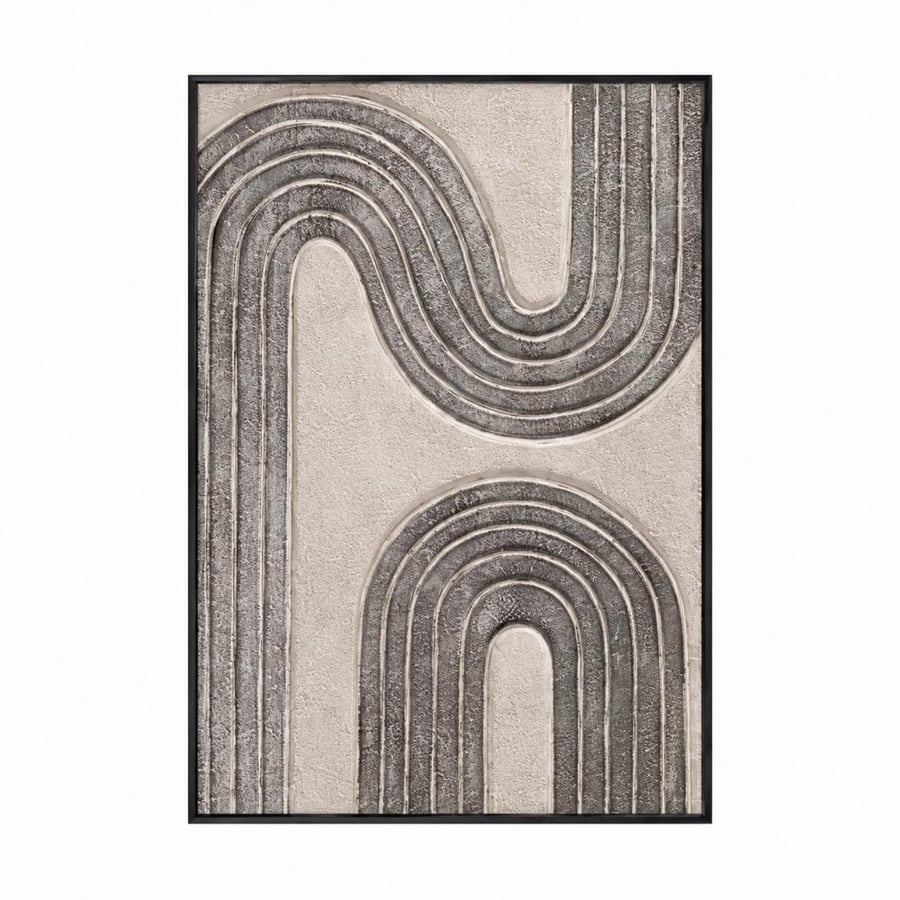 لوحة ديكور بإطار أسود مقاس 80 × 120 سم