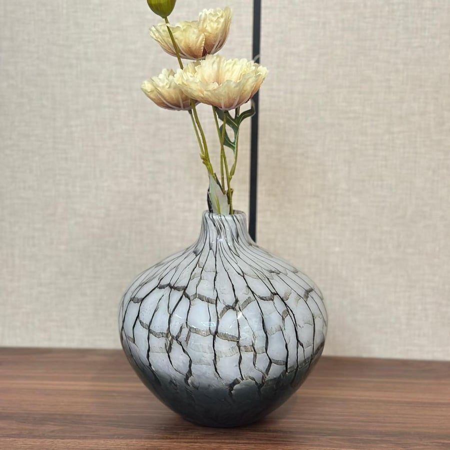 فازة زجاج أنيقة وجذاب 24×3×3سم