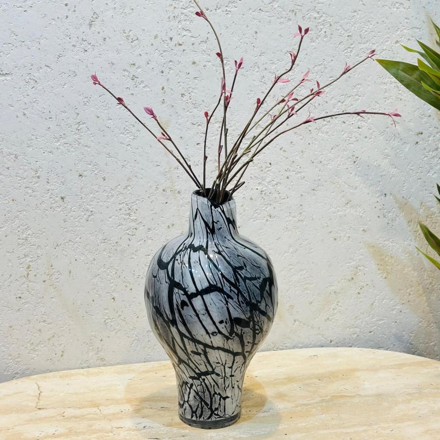 مزهرية رفيعة وطويلة من أوزو 44×7×7سم
