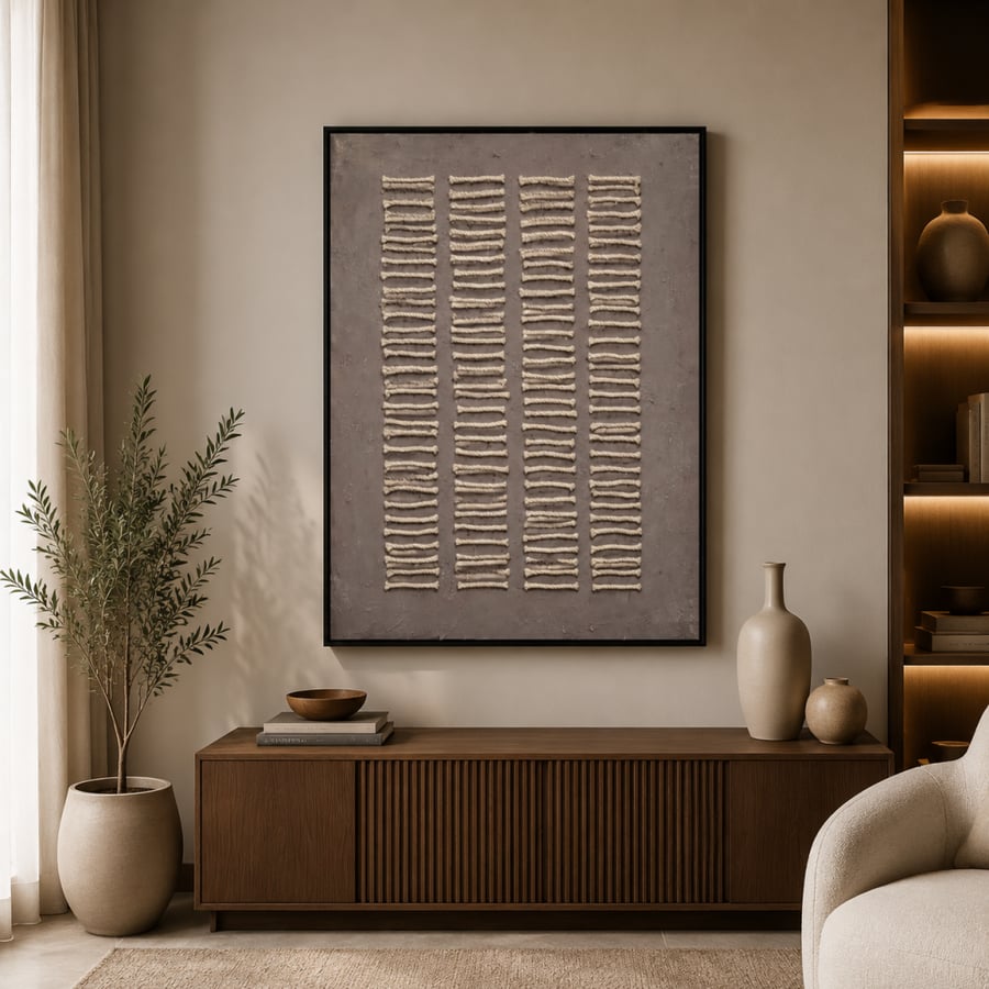 لوحة حائط بإطار أسود مقاس 120 × 80 سم