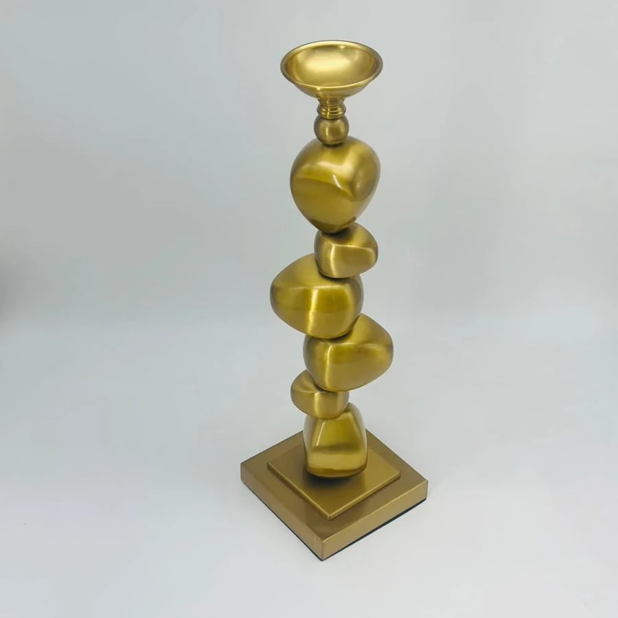 شمعدان ذهبي تصميم انيق 60×8×8سم