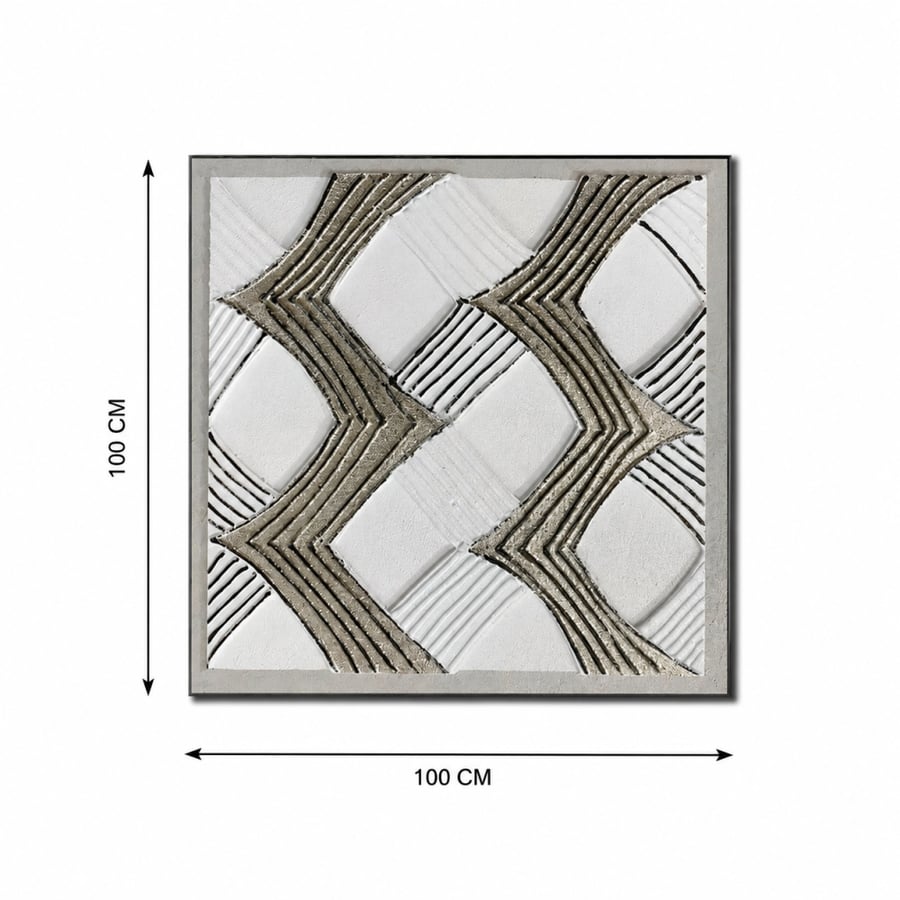 لوحة فنية مربعة مقاس 100 × 100 سم
