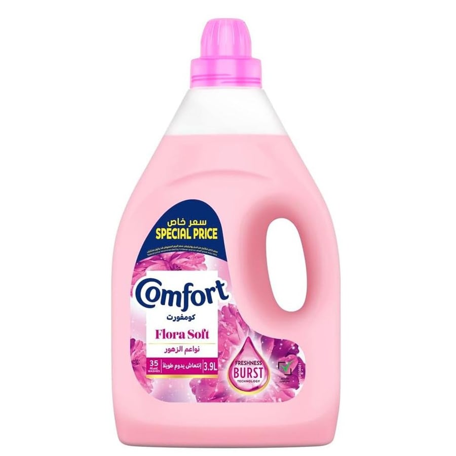 كومفورت منعم للاقمشة نواعم الزهور 3.9 لتر Comfort