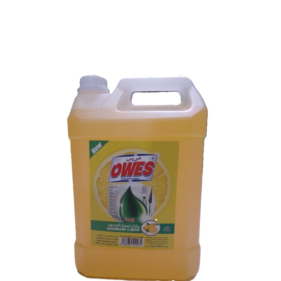 Dishwashing liquid Owais with lemon 5 liters