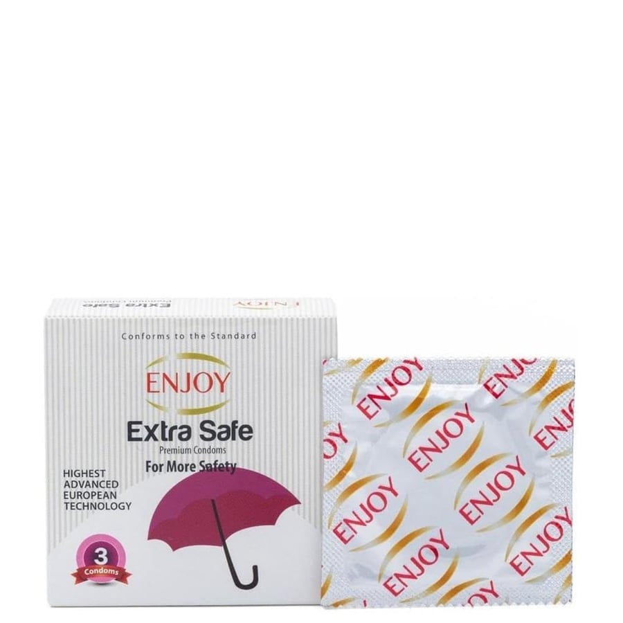 Extra Safe men's protection from Enjoy, 3 pieces