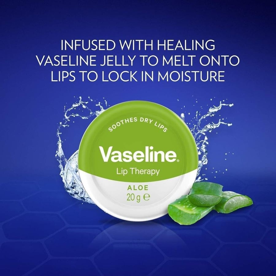 جل مرطب الشفاه بالصبار من فازلين - 20جم vaseline
