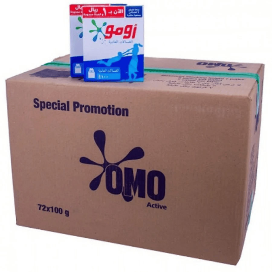 Omo laundry detergent powder 72 pieces × 100 grams