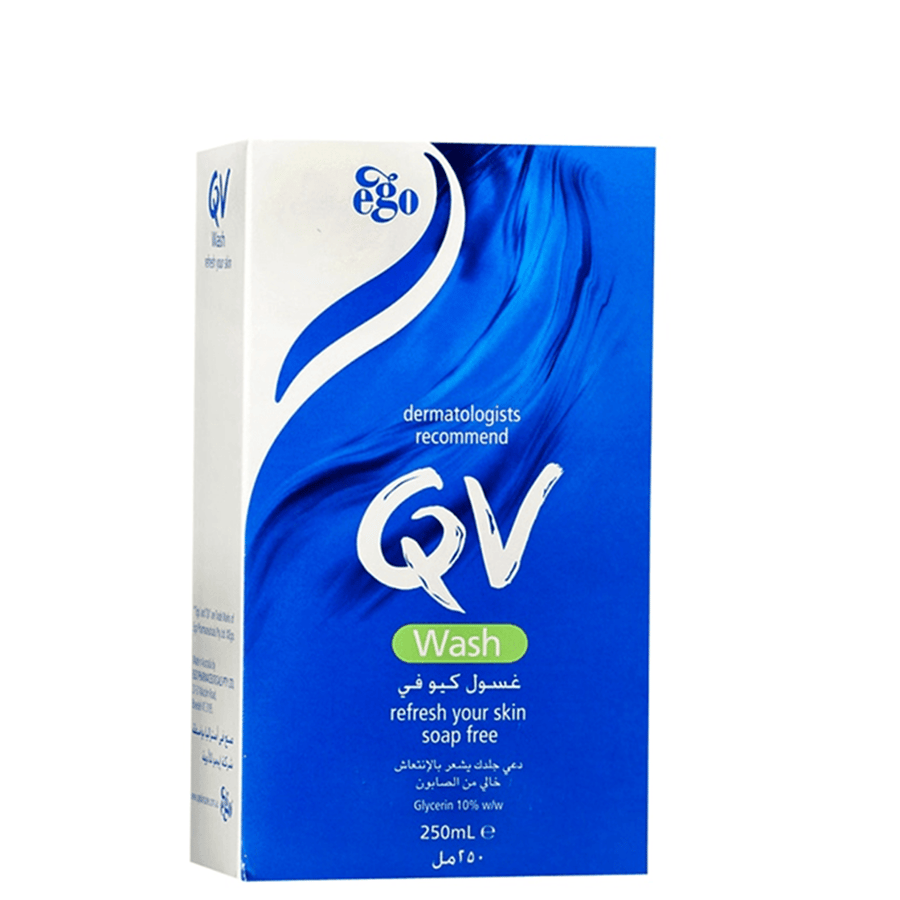 QV غسول  سائل الاستحمام المنعش للجسم من كيوفي - 250 مل