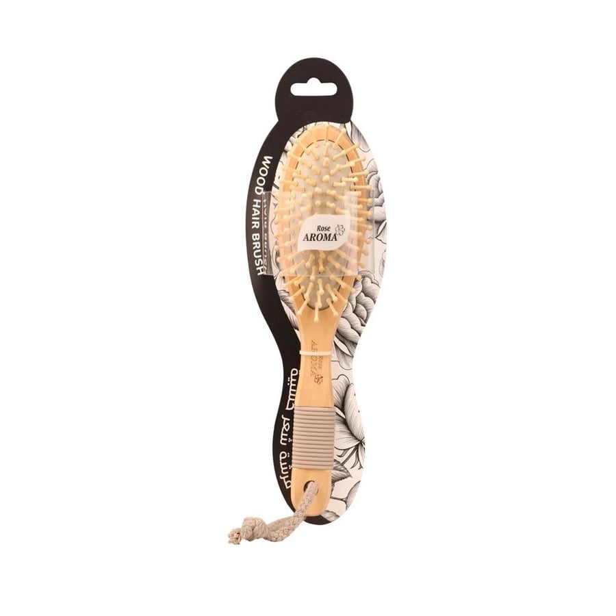 Rose Aroma wooden hairbrush 4738