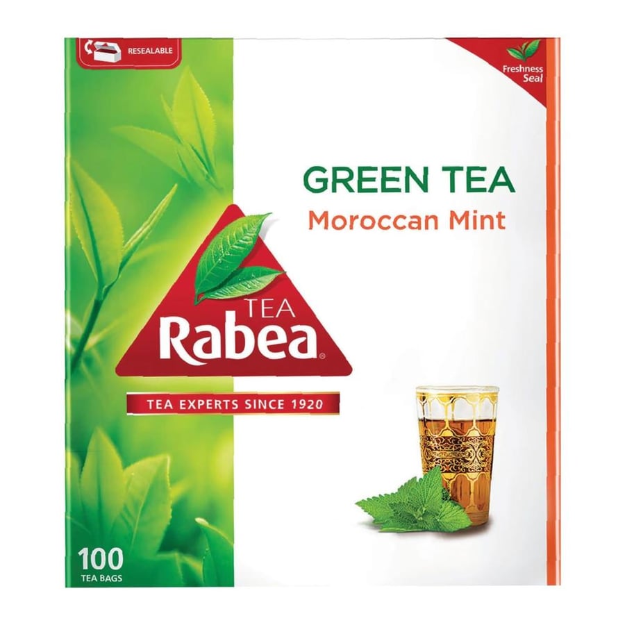 شاي الربيع أخضر بالنعناع المغربي 100 كيس