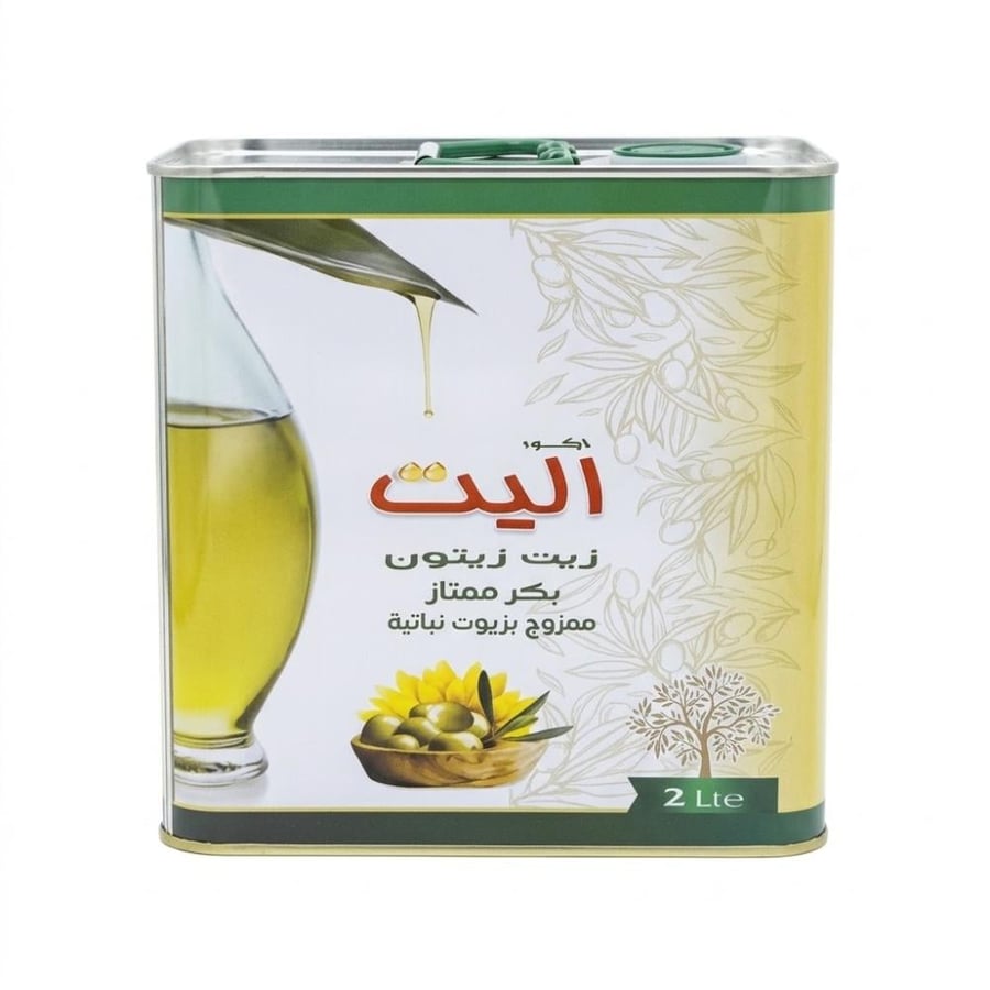 زيت البيت زيت زيتون بكر ممتاز ممزوج بزيوت نباتية – 2 لتر
